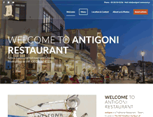 Tablet Screenshot of antigoni-restaurant.gr